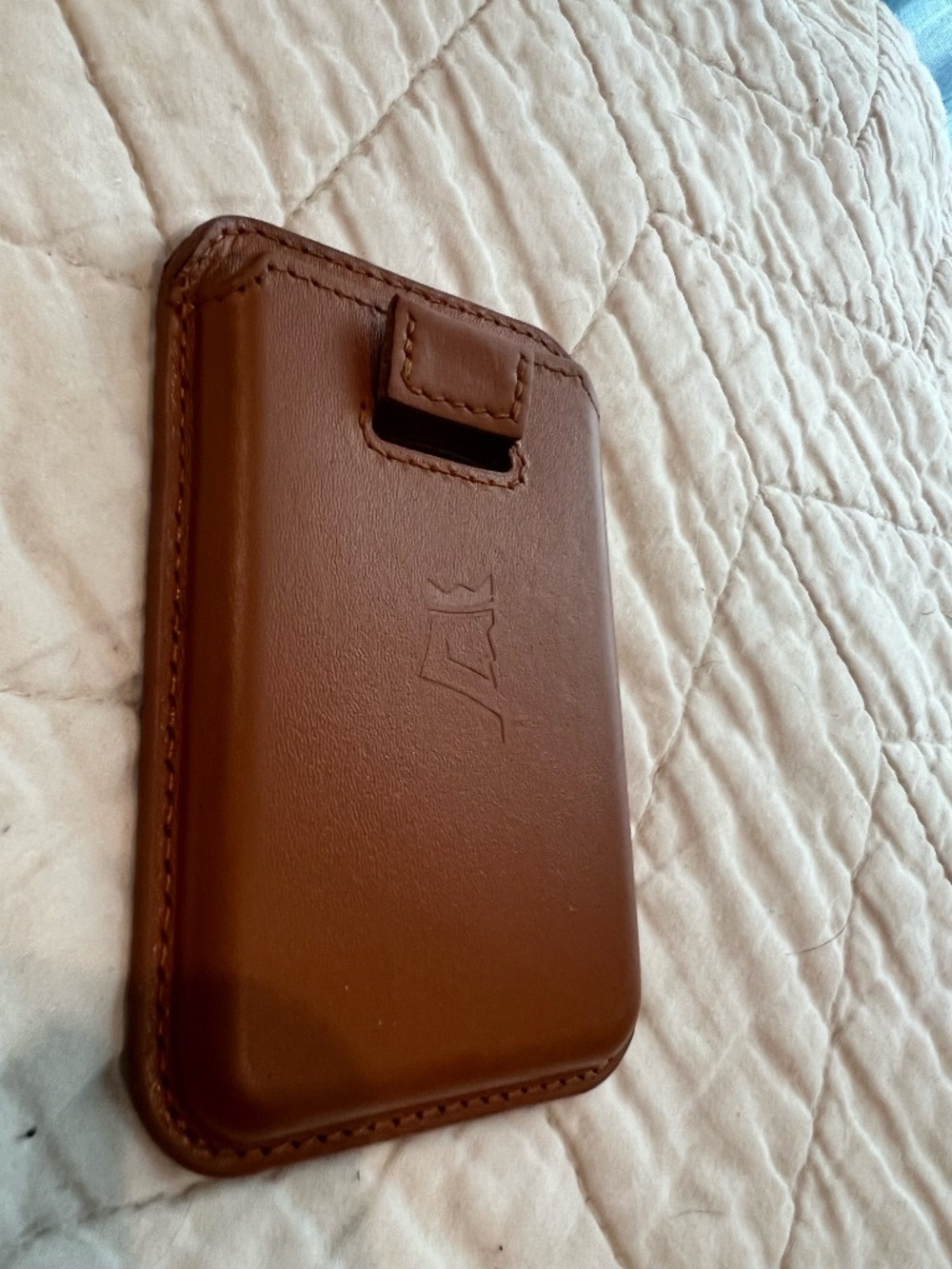 King's Loot MagSafe Wallet, Cognac Leather, originally $69